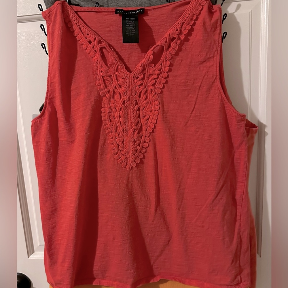 Peach Sleeveless Top